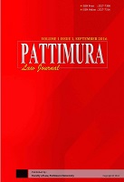 Pattimura Law Journal